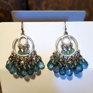 Chandelier beaded earrings 1.5", lightweight, comfortable